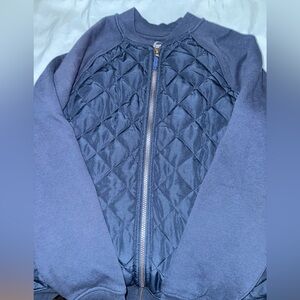 Wonder Nation Blue Quilted long sleeve Jacket with zipper| EUC